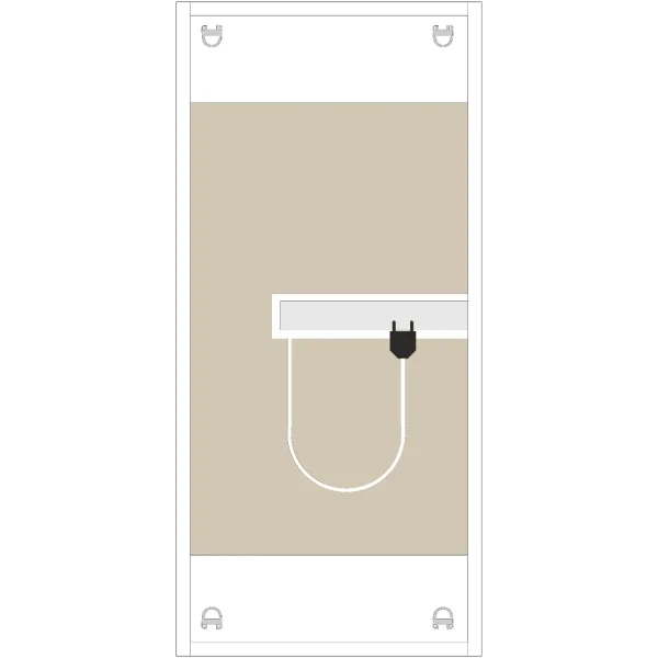 Зеркальный шкаф Style Line Каре СС-00002462 40x80 см L/R, с LED-подсветкой, сенсорным выключателем, диммером, белый