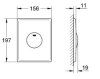 Кнопка смыва Grohe Skate 37547SH0 альпин-белый