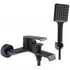 Смеситель для ванны REA HASS BLACK черный настенный, REA-B9967
