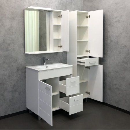 Зеркало-шкаф COMFORTY "Модена М-75" белый матовый
