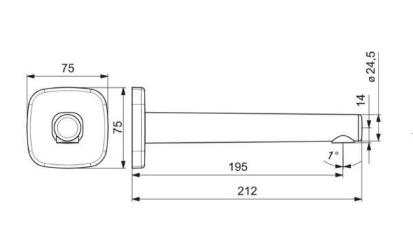 Излив Oras Inspera 211030 для ванны