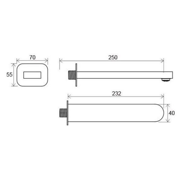Излив Ravak Chrome CR 027.00 X07P113 для ванны