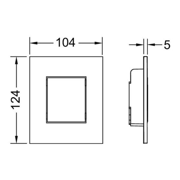Кнопка смыва Tece TECEnow Urinal 9242407 белый матовый
