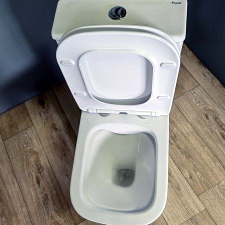 Унитаз напольный Teymi Helmi Pro безободковый, сиденье микролифт T40305