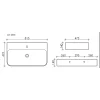 Раковина 81,5x47,5 Ceramica Nova Aura CN2006