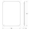 Зеркало с LED-подсветкой настенное Defesto Opti DF 2814 50x70