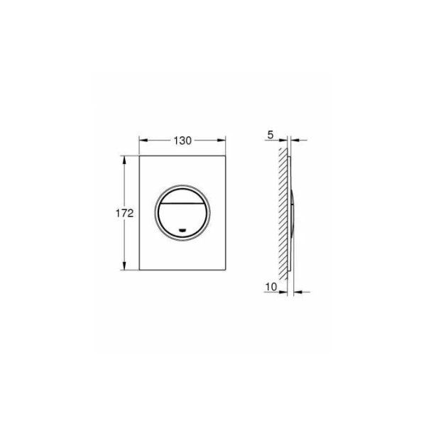 Кнопка смыва Grohe Nova Cosmopolitan 37601GN0 холодный рассвет