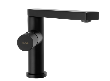 Смеситель для раковины (умывальника) REA TAP BLACK черный низкий, REA-B2008