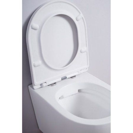 Унитаз подвесной Esbano Clavel безободковый, белый матовый