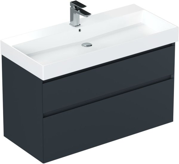 Тумба под раковину Allen Brau Infinity 100 1.210027.AM антрацит матовый