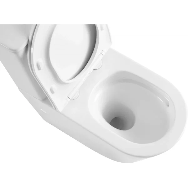 Унитаз-компакт Abber Bequem AC1112T безободковый, торнадо, с сиденьем микролифт, белый