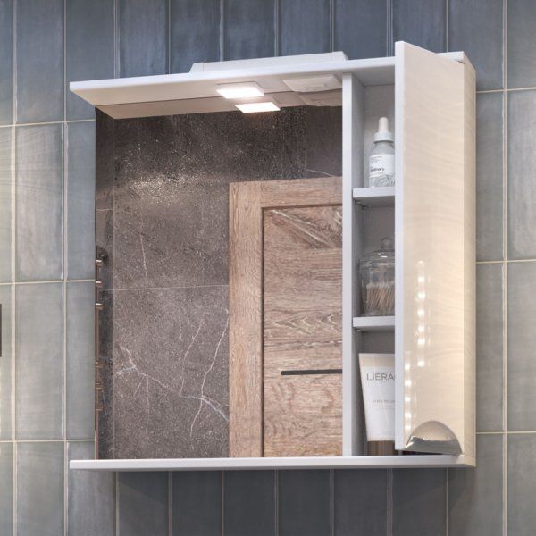 Шкаф VIGO навесной с зеркалом Callao 700 (правый) со спотом (z.CAL.70.R.El)