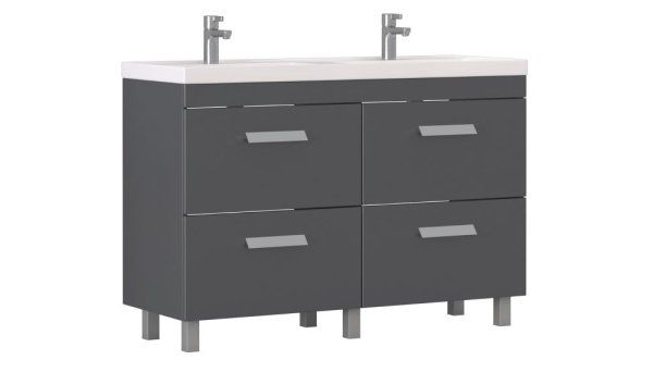 Тумба напольная Velvex Orlando 120, серый (tn.ORL.CLA.120.4Y графит)