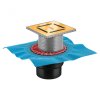 Душевой трап Berges Wasserhaus Zentrum Norma 092463 15x15 золото глянец