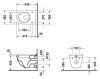 Унитаз подвесной Duravit Starck 3 22000900001-WG антигрязевое покрытие