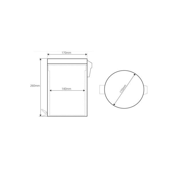 Мусорное ведро Bemeta 104315022 3 л хром