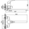 Смеситель Ledeme L2202-B хром