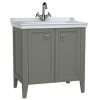 Тумба с раковиной VitrA Valarte 62154 80 серый матовый