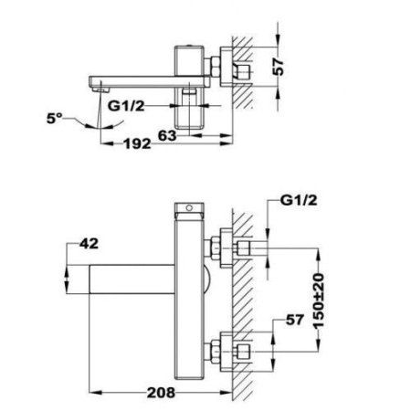 Смеситель Teka SOLLER 851211200 Хром