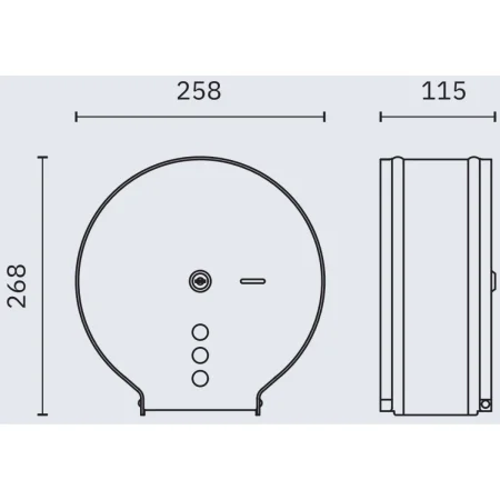 Диспенсер туалетной бумаги Nofer Industrial 05006.W
