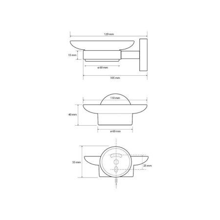 Мыльница Bemeta Coral 158108042 медное золото глянец