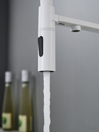 Смеситель для кухни Shevanik S478C, Белый