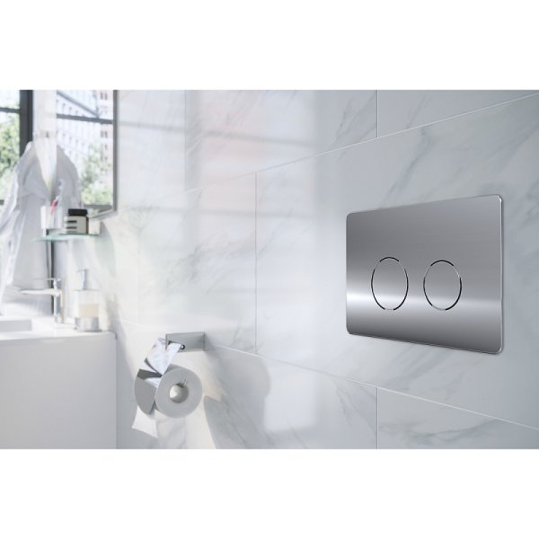 Кнопка смыва Gappo GMAT31TR01QI для инсталляции, хром