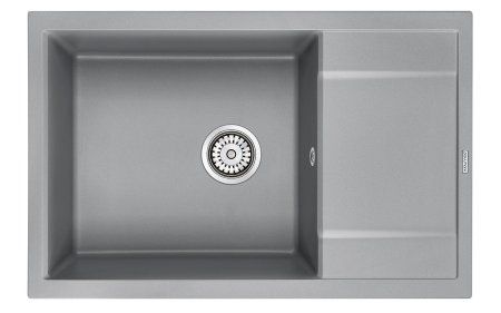 Мойка для кухни кварц Paulmark Verlass PM317850-GRM, серый металлик