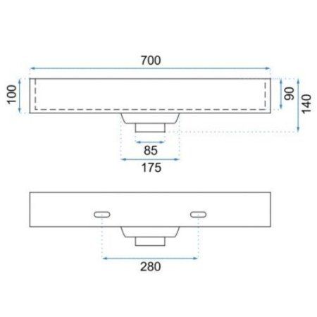 Умывальник Rea Goya U8902 белый