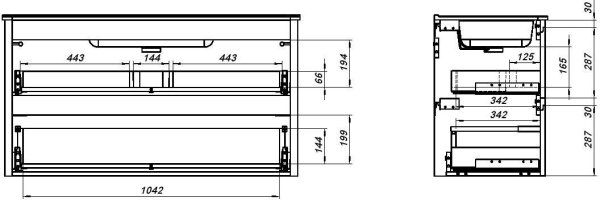 Тумба под раковину Allen Brau Gravity 120 1.370011.PWM папирус матовый
