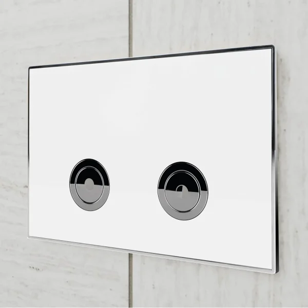 Кнопка смыва Point Венера PN44071WC для инсталляции, белый/хром