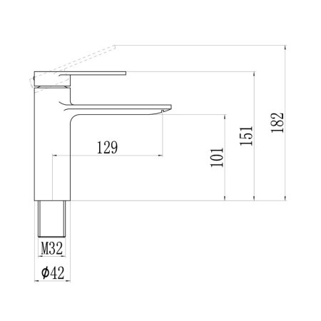 Смеситель для раковины Savol (S-601811H)