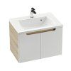 Тумба с раковиной Ravak Classic SDD 600 X000001087 подвесная, латте/белая