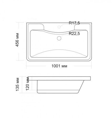 Раковина Grossman Адель 4627173210263 100 белая