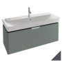 Мебель для ванной Jacob Delafon Reve 120 см, 1 ящик, серый антрацит лак