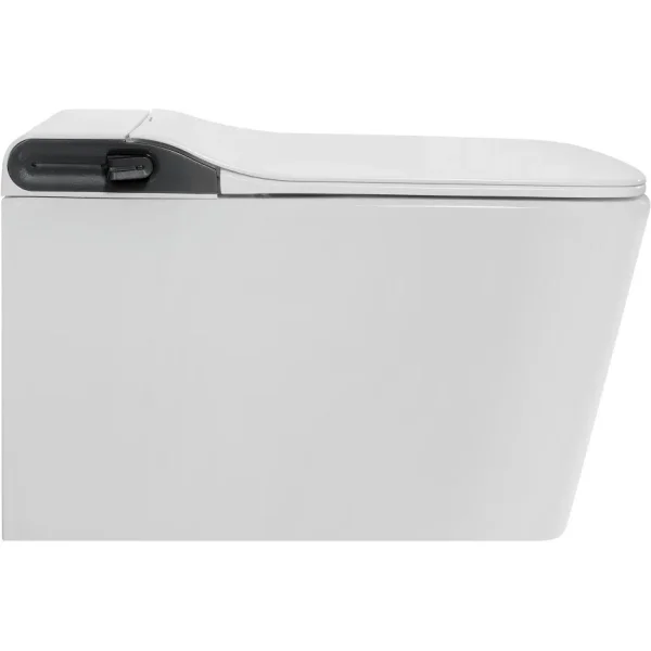 Электронный унитаз-биде подвесной Abber Rechteck AC1215S импульсный, с сиденьем микролифт, белый