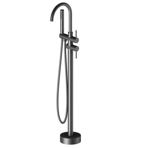 Смеситель напольный для ванны Groсenberg GB900BL, черный