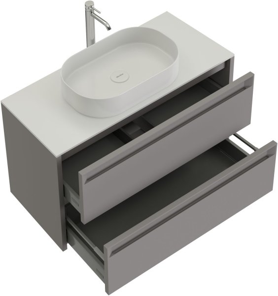 Тумба под раковину Allen Brau Fantasy 100 1.11003.PGM 2.0 платина матовый