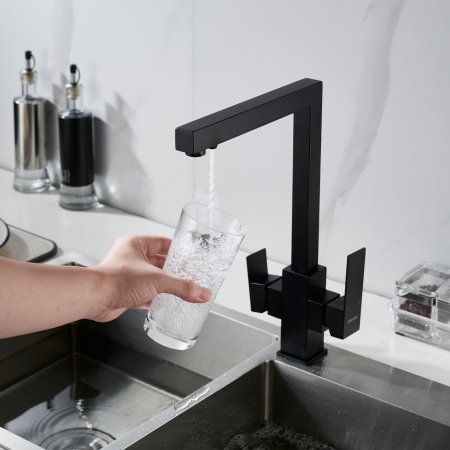 Смеситель для кухни Shevanik S1JR48QLH, Черный