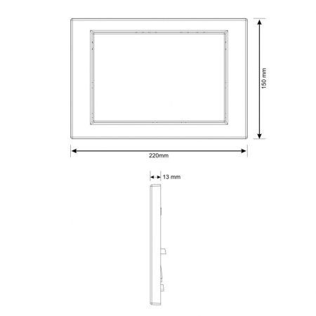 Кнопка смыва Cersanit BU-BK/Blg/Gl черный глянцевый