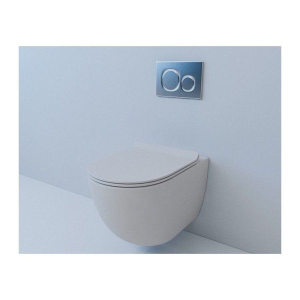 Унитаз подвесной Esbano Garcia безободковый, белый матовый