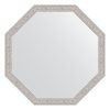 Зеркало Evoform Octagon BY 3960 63x63 волна алюминий