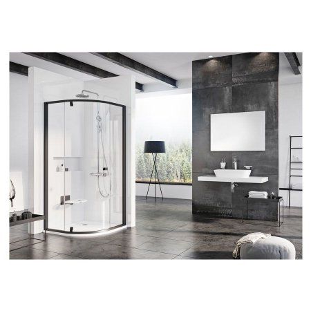 Душевой уголок Ravak Pivot PSKK3-100 376AA300Z1 Transparent, черный