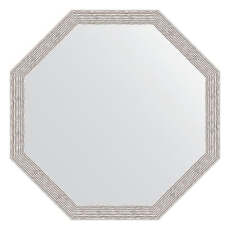 Зеркало Evoform Octagon BY 3960 63x63 волна алюминий