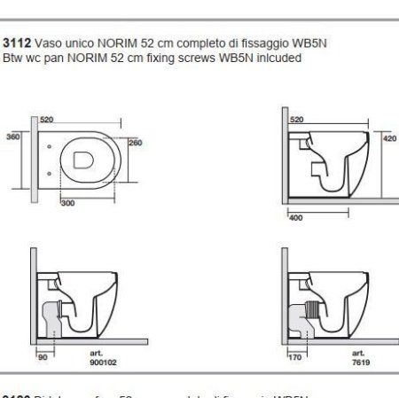 Чаша для унитаза приставного Kerasan Flo 311201 безободковый, белый