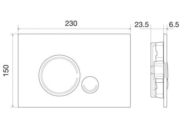 Кнопка смыва BelBagno Sfera BB014-SR-BIANCO белый