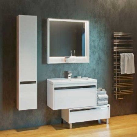 Мебель для ванной Aquaton Капри 1A230201KP010 80 белый глянец