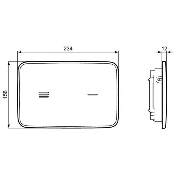Кнопка смыва Ideal Standard ProSys Altes R0130AC белый