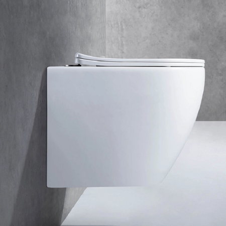 Унитаз подвесной CeramaLuxмCL2196 -1, Бело-Глянцевый