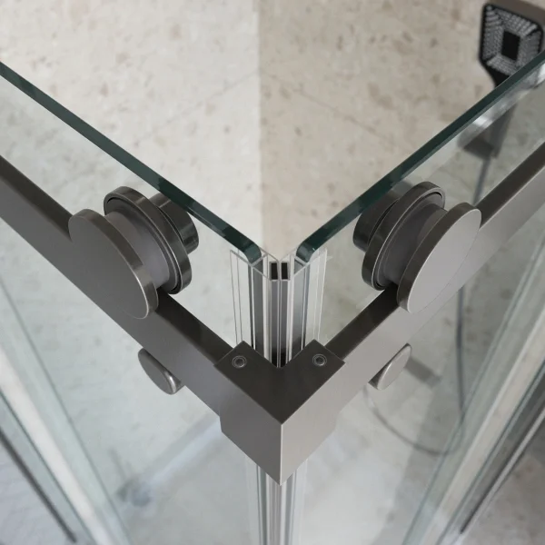 Душевой уголок BelBagno Marino MARINO-2-AH-2-120/90-C-GM 120x90 см, профиль оружейная сталь матовый, стекло прозрачное